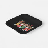 Dackel Mama Weihnachten Hund viel Geschenk Neues J Pappteller (Gewinkelt)