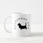 Dackel Mama Wurst Hundeliebhaber Geschenk Kaffeetasse (Links)