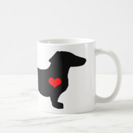 Dackel-männliche Schatz-Tasse Kaffeetasse