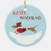 Dackel-Märchenland Keramikornament (Hinten)