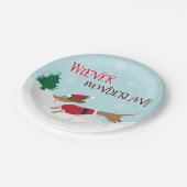 Dackel-Märchenland Pappteller (Schrägansicht)