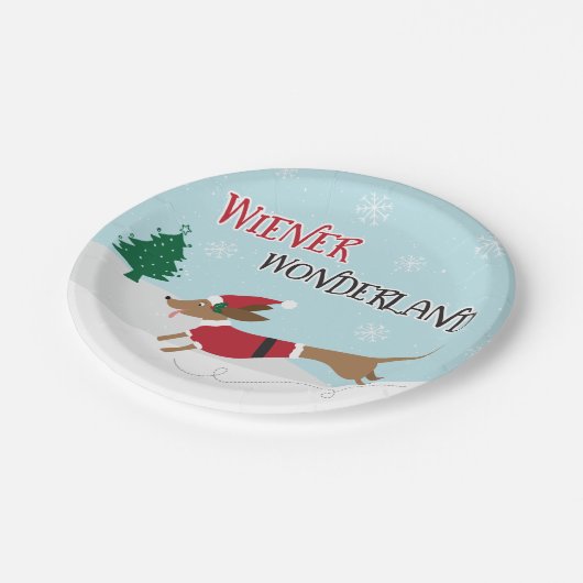 Dackel-Märchenland Pappteller (Schrägansicht)