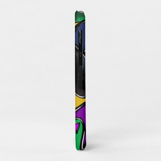 DACKEL MARDI GRAS Case-Mate iPhone HÜLLE (Hinten/Links)