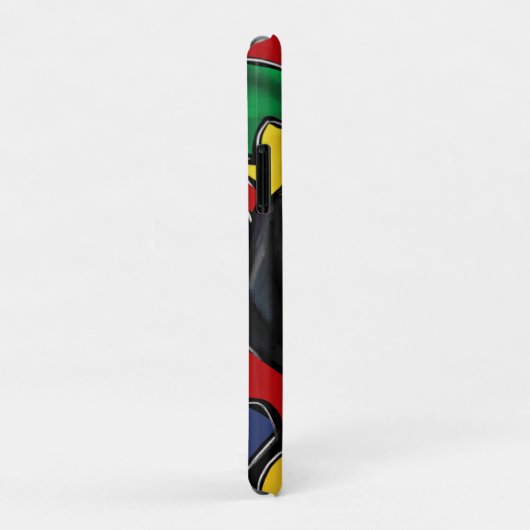 DACKEL MARDI GRAS Case-Mate iPhone HÜLLE (Hinten/Rechts)