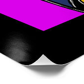 DACKEL MARDI GRAS POSTER (Ecke)