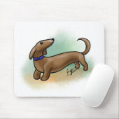 Dackel-Mausunterlage Mousepad (Mit Mouse)