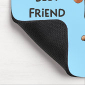 Dackel Mein bester Freund, eigener Name Mousepad (Ecke)