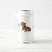 Dackel Mein bester Freund Individuelle Name Bierglas (Vorderseite Links)