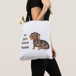 Dackel Mein bester Freund Individuelle Name Tote T Tasche