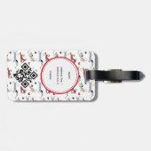 Dackel Merry & Bright Dackel Weihnachten Gepäckanhänger (Rückseite horizontal)