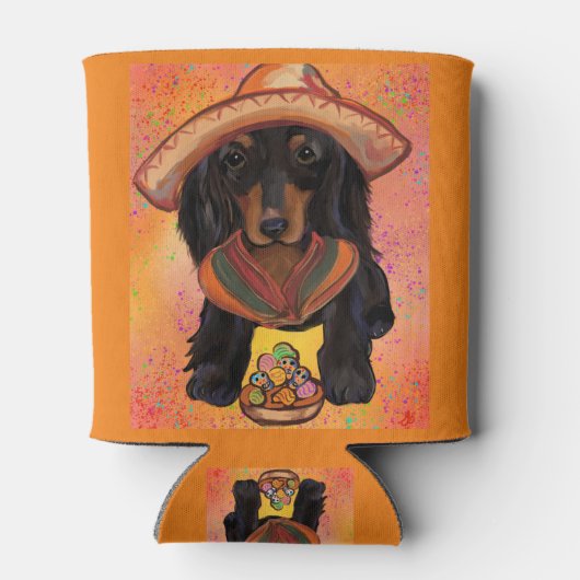 Dackel Mexiko Dosenkühler (Rückseite)