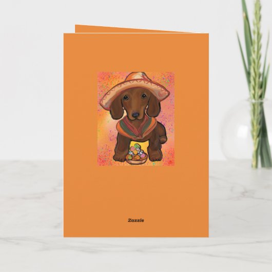 Dackel Mexiko Karte (Rückseite)