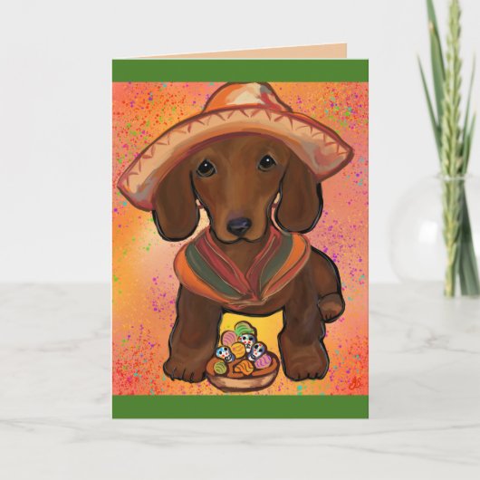 Dackel Mexiko Karte (Vorderseite)