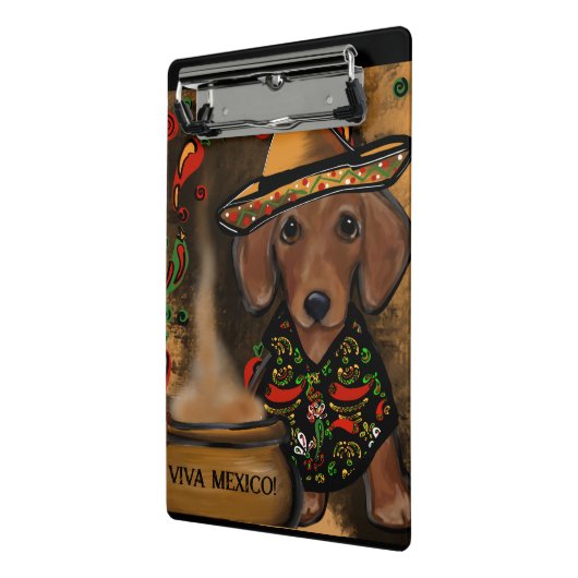 Dackel Mini Klemmbrett (Gewinkelt2)