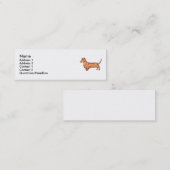 Dackel Mini Visitenkarte (Vorne/Hinten)