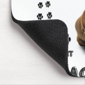 Dackel Miniaturgeschenk, Wursthund, Würstchen Wog, Mousepad (Ecke)