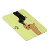Dackel Mistletoe Kiss - Dackel Hund Weihnachten Magnet (Rechte Seite)