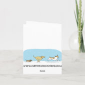 Dackel Mistletoe Kiss Weihnachtshunde Vorlage (Rückseite)