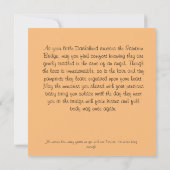 Dackel mit Angel Rainbow Bridge Sympathy Card Karte (Rückseite)