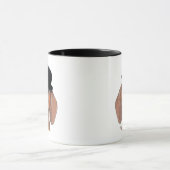 Dackel mit Black Bowler Hat Tasse (Zentrum)
