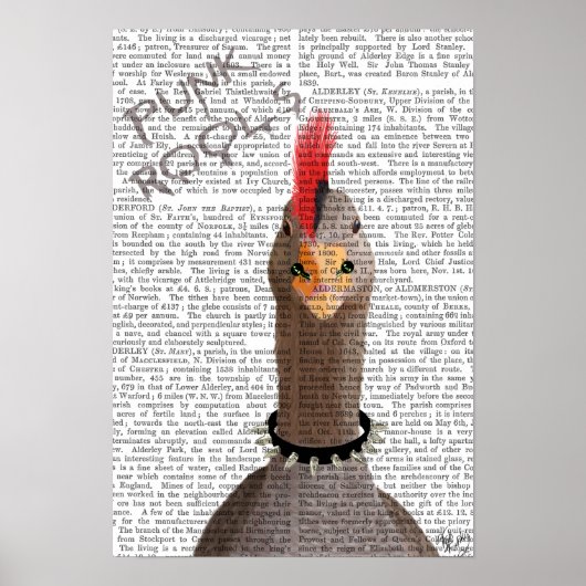 Dackel mit Blue Top Hat und Blue Mustache Poster (Vorne)