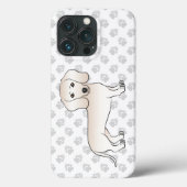 Dackel mit glatter Creme Case-Mate iPhone Hülle (Rückseite)