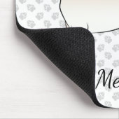 Dackel mit glatter Creme Mousepad (Ecke)