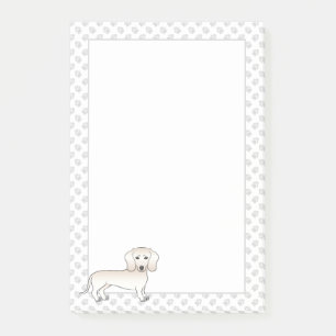 Dackel mit glatter Creme Post-it Klebezettel