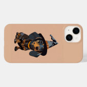 Dackel mit Halloween Case-Mate iPhone Hülle (Rückseite (Horizontal))