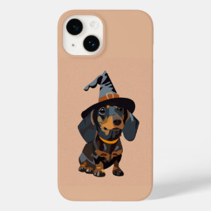 Dackel mit Halloween-Hut Case-Mate iPhone 14 Hülle