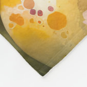 Dackel mit Ostereiern Fleecedecke (Ecke)