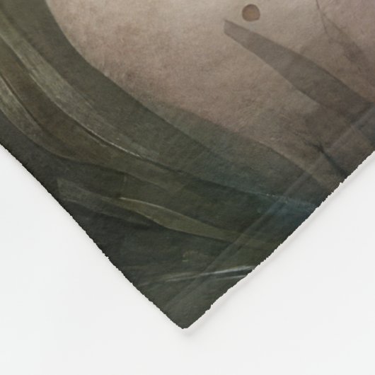 Dackel mit Ostereiern Fleecedecke (Ecke)