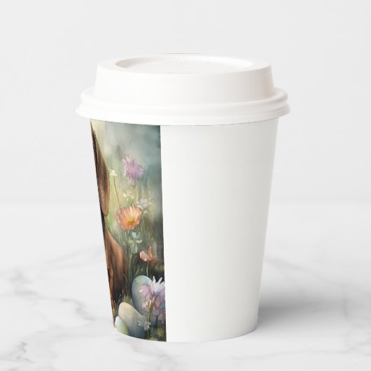 Dackel mit Ostereiern Pappbecher (Links)