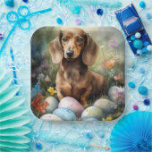 Dackel mit Ostereiern Pappteller (Party)