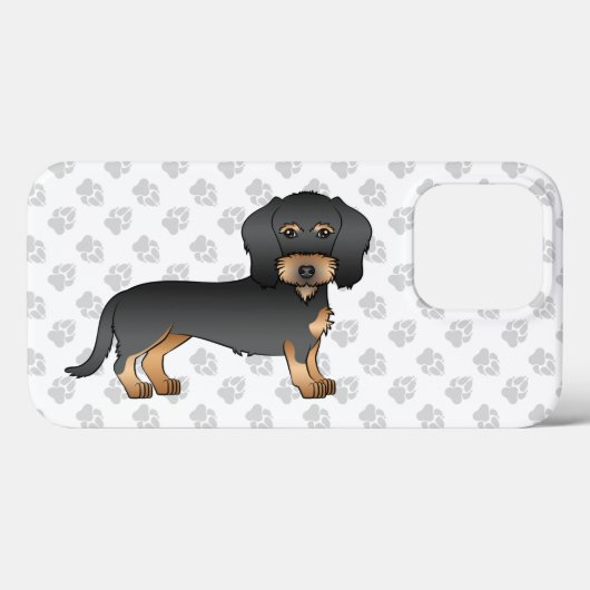 Dackel mit schwarzen und gelbeinten Fässeln Case-Mate iPhone Hülle (Rückseite (Horizontal))