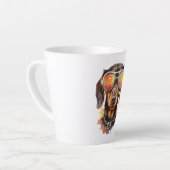 Dackel mit Sonnenbrille Milchtasse (Linke Ecke)