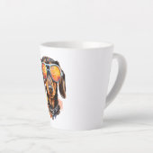 Dackel mit Sonnenbrille Milchtasse (Rechte Ecke)