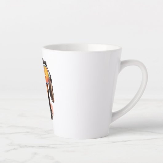 Dackel mit Sonnenbrille Milchtasse (Rechts)