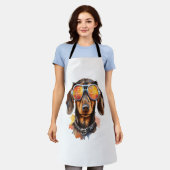 Dackel mit Sonnenbrille Schürze (Getragen)