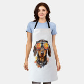 Dackel mit Sonnenbrille Schürze (Getragen)