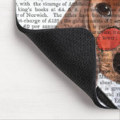 Dackel mit Steampunk Bowler Hat Mousepad (Ecke)