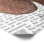 Dackel mit Steampunk Bowler Hat Poster (Ecke)