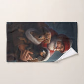 Dackel mit Weihnachtsfeiertag Badhandtuch Set (Handtuch)