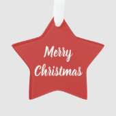 Dackel mit Weihnachtsmannmütze Ornament (Rückseite)