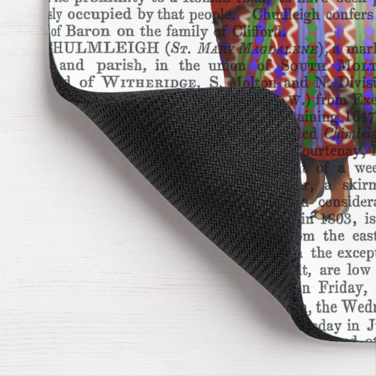 Dackel mit Wollpulli Mousepad (Ecke)