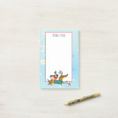 Dackel, Mops & Bird Holiday - Post-It - Notizen (Auf Schreibtisch)