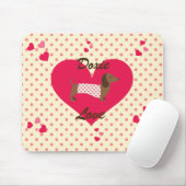 Dackel Mouse Pad Mousepad (Mit Mouse)