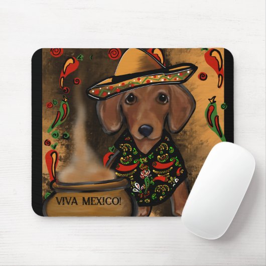 Dackel Mousepad (Mit Mouse)