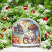Dackel Mummy Halloween Snow Globe Schneekugeln (Weihnachten)