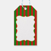 Dackel Mustache Weihnachts-Cartoon Geschenkanhänger (Rückseite)